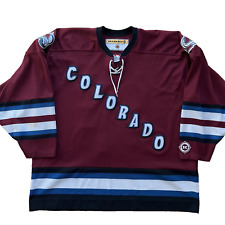 Vintage Colorado Avalanche Jersey 2XL Maroon Koho NHL Hockey Champs Sakic