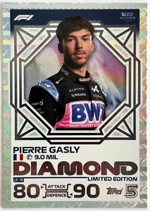 Topps F1 Turbo Attax 2024 - PIERRE GASLY BWT ALPINE Diamond Edición Limitada LE18 - Imagen 1 de 2
