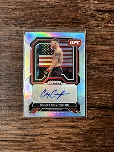 2023 Panini Prizm UFC Colby Covington Superstar Auto Silver Prizm Holo SP - Picture 1 of 2