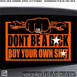 Mechanic Vinyl Decal Sticker Funny Shop Boss Owner Operator Garage RULES Warning - Foto 1 di 9