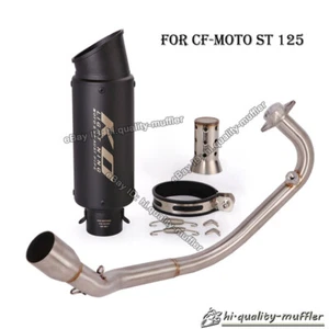 For CF-Moto ST PAPIO 125 CT125 Exhaust System Link Pipe Muffler With DB Killer - Picture 1 of 12
