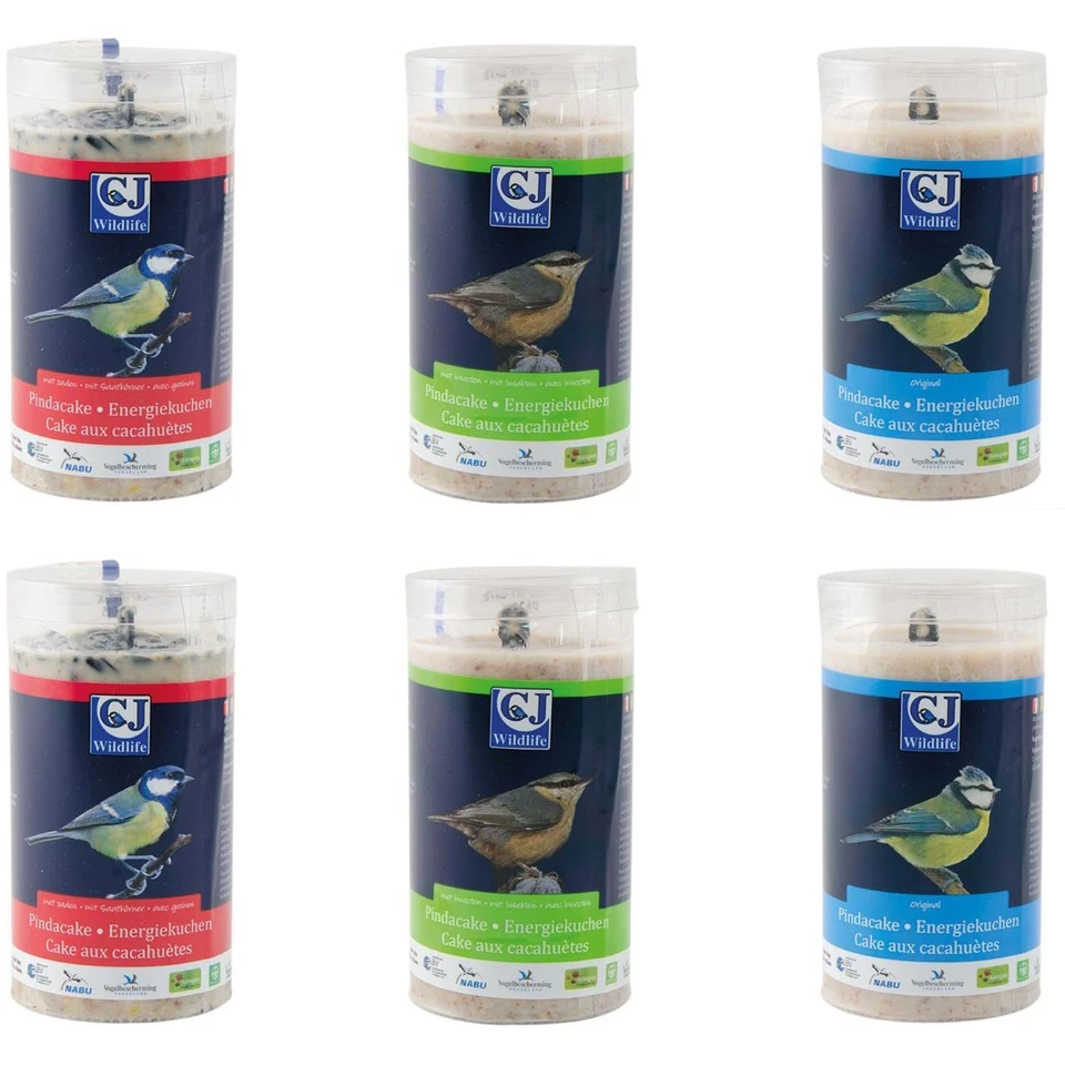 CJ Wildlife Energiekuchen Paket Vogelfutter Wildvogel Futter Vögel Set 3 kg