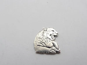 Black Panther - Leopard - Cheetah: 925 Silver Jacket Pin With Feline - Picture 1 of 3
