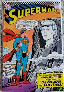 Superman #194 en estado bastante bueno/casi nuevo 9,0 DC 2/1967 - Imagen 1 de 2