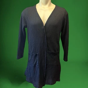 Wilde Cardigan Plus Size 1X Ribbed Pockets WhimsyGoth Witchy Knit Open Front - Picture 1 of 7