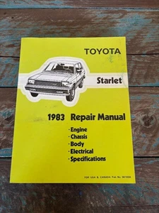 1983 Toyota Starlet Factory Original Shop Service Repair Manual Book - Picture 1 of 5