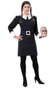 LICENCIA ADULTO MIÉRCOLES ADDAMS FAMILIA DISFRAZ HALLOWEEN DISFRAZ - Imagen 1 de 2