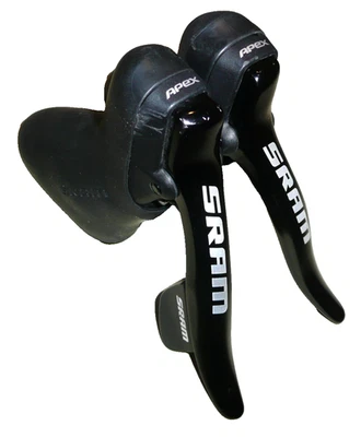 SRAM Apex DoubleTap Shifters- 2X10 Speed - Mechanical Cable Brake Levers - Nice! - Image 1 of 4