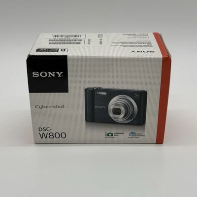 Sony Cyber-shot DSC-W800 Digital Camera Black 20.1MP 5x Optical Zoom Foto 1 de 4