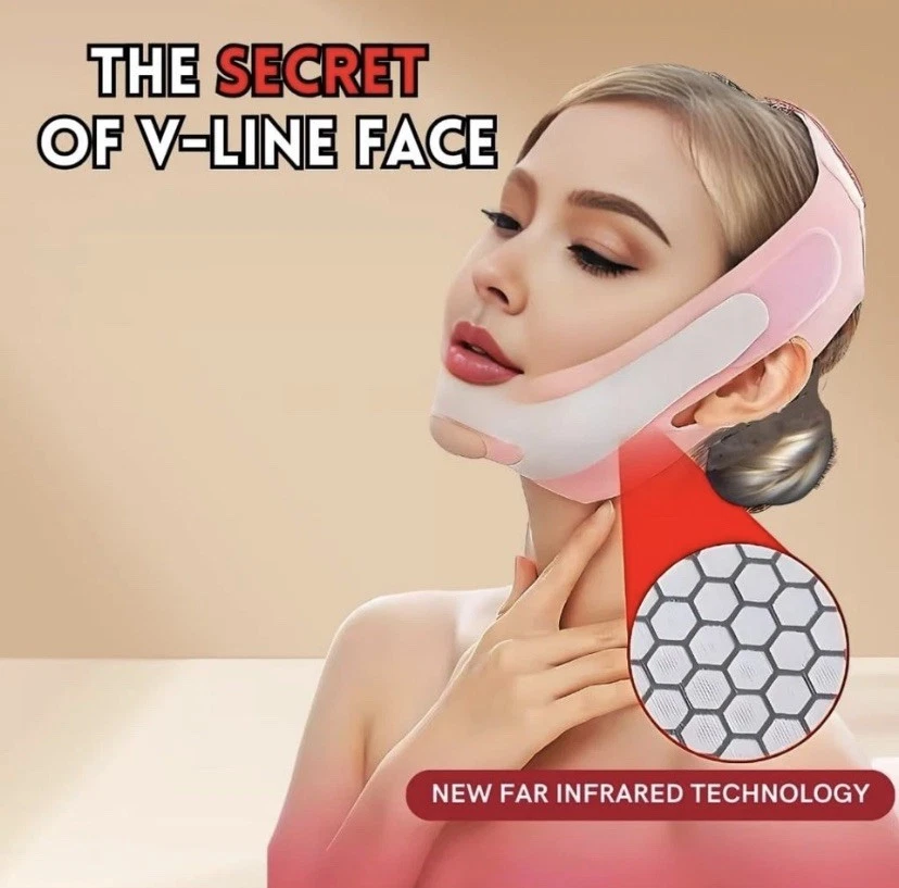 Vendaje de elevación en V reutilizable correa adelgazante facial reductor de doble mentón Foto 1 de 4