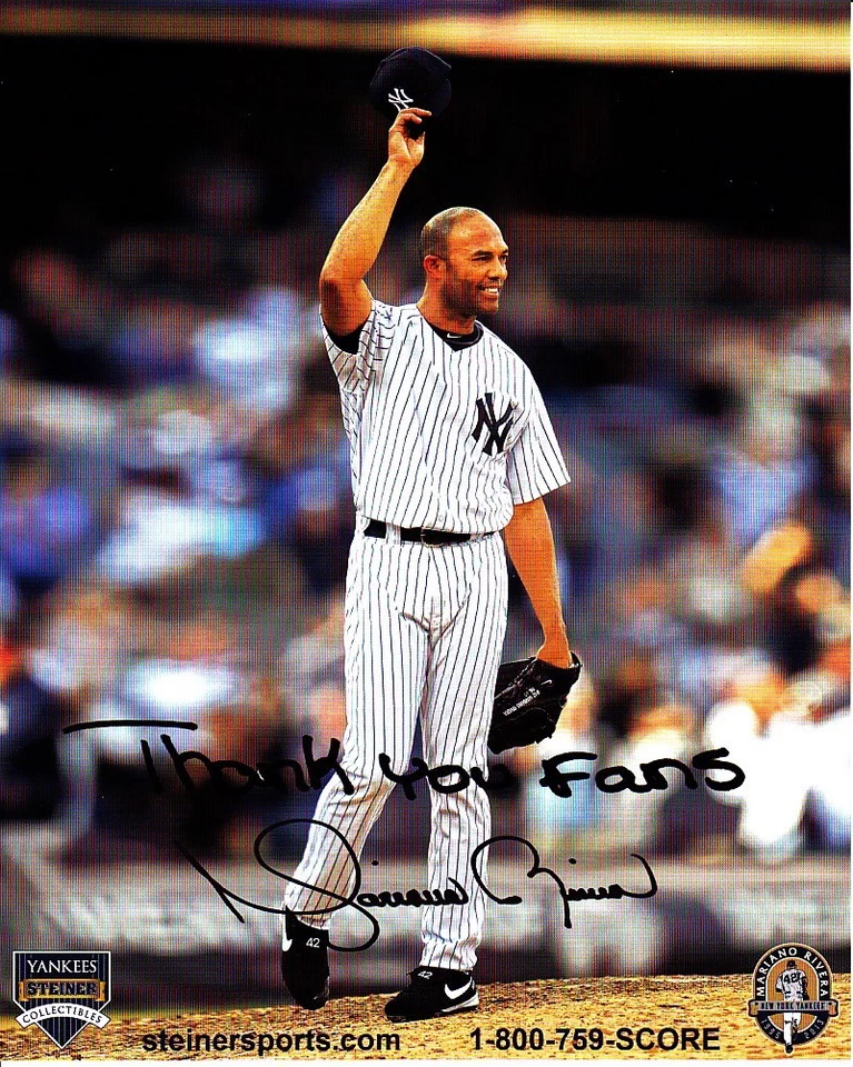 Mariano Rivera New York Yankees 2013 photo card 8x10 9/22 2013 SGA - Image 1 of 1