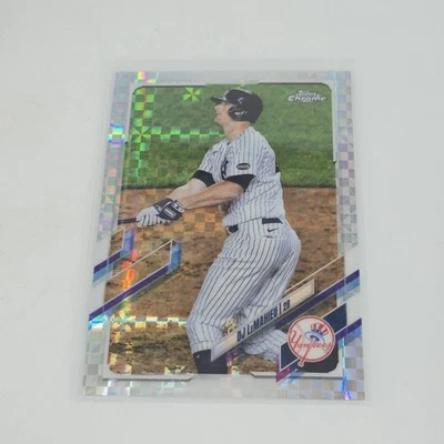 2021 Topps Chrome #105 DJ LeMahieu X-Fractor New York Yankees - Image 1 of 2