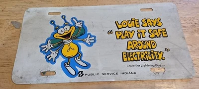 Placa de matrícula Louie the Lightning Bug Booster EN Play It Safe Around Electricity Foto 1 de 4