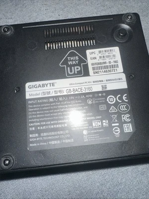 Mini PC Gigabyte GB BACE 3160 240 SSD - Bild 1 von 3