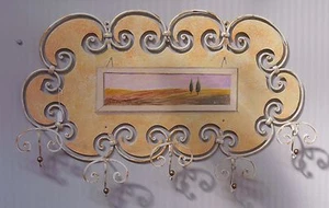KLEIDERBÜGEL aus Schmiedeeisen. Toskanische Landschaft. 30% RABATT . 737 - Bild 1 von 2