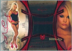 2010 BENCHWARMER ULTIMATE LINGERIE AUTO: ATHENA LUNDBERG #1/1 OF RED AUTOGRAPH - Picture 1 of 1