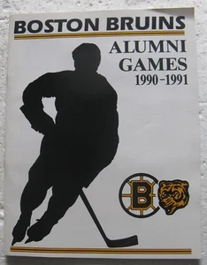 1990-1991 Boston Bruins programa de juegos para ex alumnos (Boston College) - Imagen 1 de 3