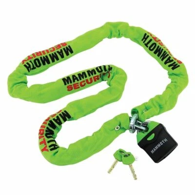 Mammoth Motorcycle Security 10mm Square Motorbike 1.8M Chain and Lock - Image 1 of 3