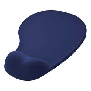 Tapis de souris ergonomique repose poignet ultra fin confort optimal Bleu foncé - Photo 1/7