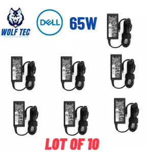 10X OEM Dell 65W AC Adapter Charger Latitude 5404 5414 E5440 E5450 E5470 E5570 - Picture 1 of 9