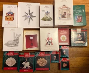 Hallmark Keepsake Penguin Santa Star Sugarplums Ornaments Lot of 16 - Picture 1 of 7