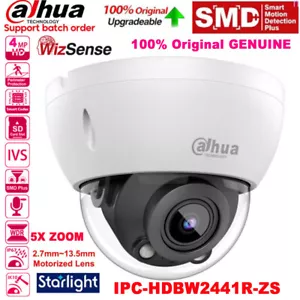 Dahua Brand 4MP WizSense IPC-HDBW2441R-ZS Vari-focal MIC ZOOM Dome POE IP Camera - Bild 1 von 24