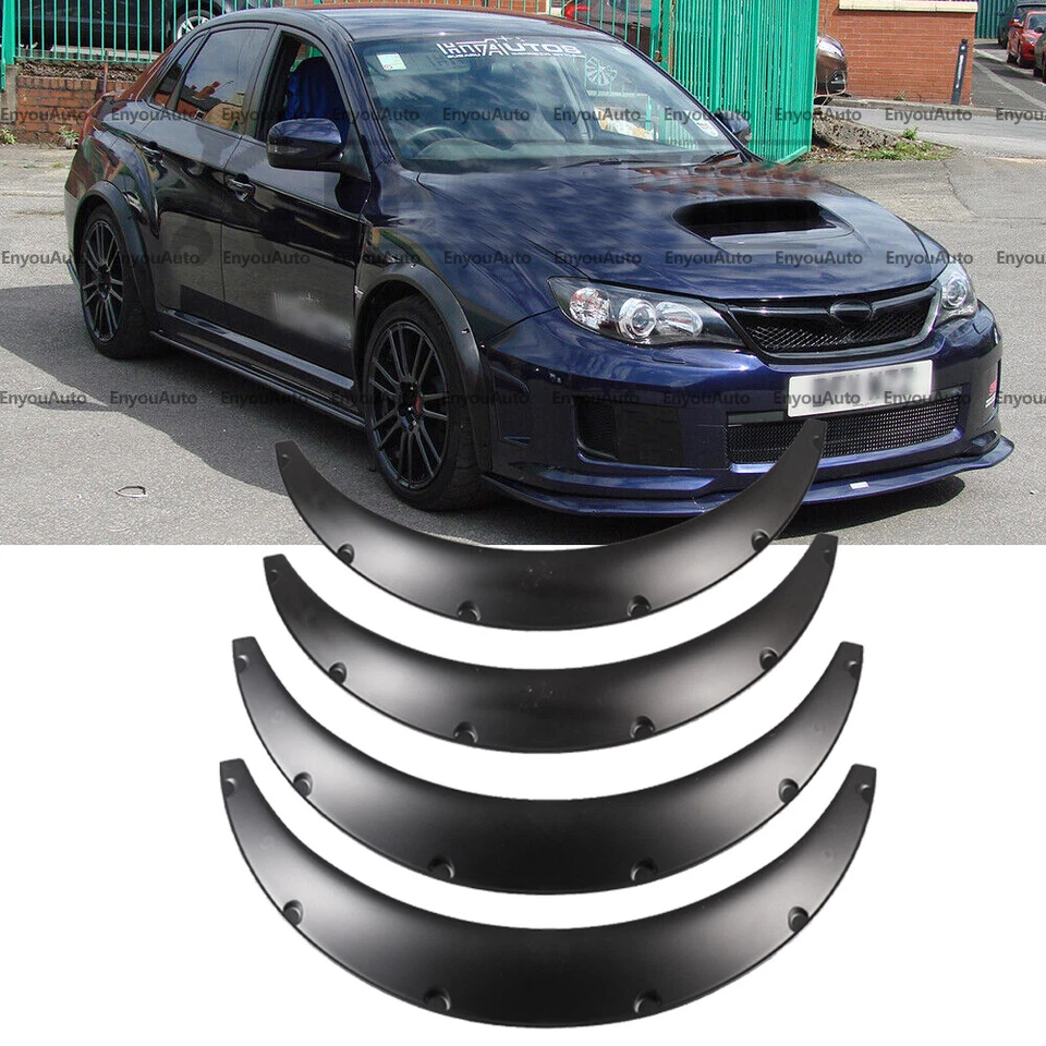 35" For Subaru Universal Fender Flares Wheel Extra Arches Wide Body Kit 4Pcs Foto 1 de 4