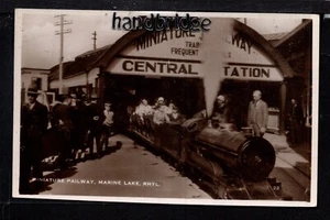 Rhyl - Miniatureisenbahn, Marine See - Echtfoto Postkarte - Bild 1 von 1
