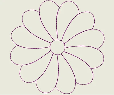 36 diseños de bordado acolchado en unidad de disquete/USB - JEF, SHV, PES y VP3 Foto 1 de 2