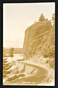 Bishop's Cap Columbia River Hwy Oregon O Foto Real Postal PC 1930 (1115) - Imagen 1 de 1