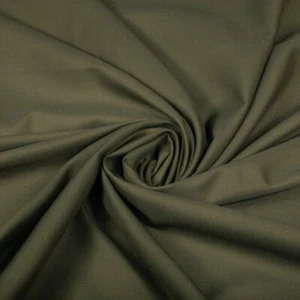 Olive Green Lino Puro Italiano Linen Sewing Fabric 3 yds 60" Polyester/Viscose - Picture 1 of 4