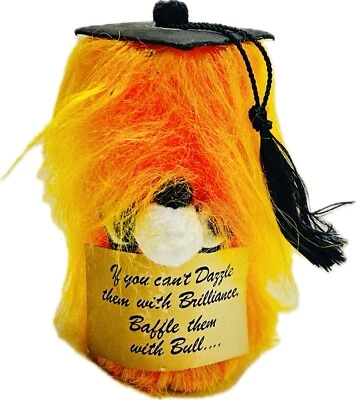 De colección Peluche Peludo Graduación Regalo Deflector Ellos Con Mierda Divertido Dicho Cita Foto 1 de 4