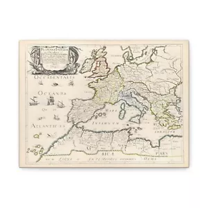 Nicolas Sanson Mappa dell'Impero Romano Stampa su Tela - Foto 1 di 26