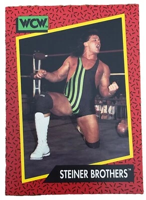 Excellent: Vintage 1991 Impel WCW Steiner Brothers Trading Card - Image 1 of 2