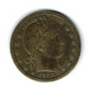 Barber Quarter 1909 90% Silber in fein - Bild 1 von 2