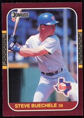 1987 Donruss Opening Day Steve Buechele Texas Rangers #179 - Image 1 of 2
