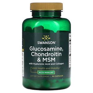 2 X Swanson, Glucosamine, Chondroitin & MSM with Hyaluronic Acid and Collagen, 9 - Picture 1 of 2