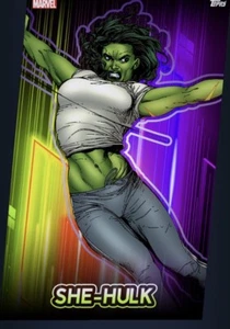 [DIGITAL CARD] Topps Marvel - She-Hulk - Prolific 20 S1 - Neon Die-Cuts - Picture 1 of 1
