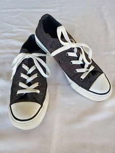 Converse Low Top Sneaker Damen 5 Chuck Taylor All Star Metallic Muster Schwarz. - Bild 1 von 11