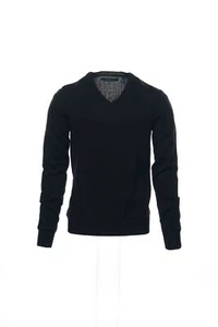 Perry Ellis Black V-Neck Sweater L $60 - Picture 1 of 4