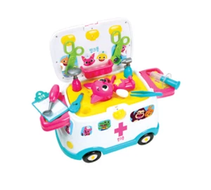 Pinkfong 119 Ambulance Hospital Doctor Tools Melody Talking Play Set Kid Toy - Picture 1 of 12
