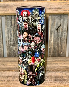Cartoon Horror - 20oz oz 20 oz. 20oz. - Skinny Straight Sublimation Tumbler - Picture 1 of 6