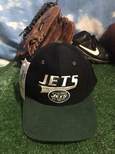 Nwt New York Jets hat snap back Black green rare vintage hat  Cap H17
