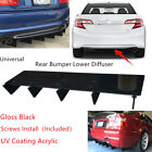 23x5"Universal Rear Bumper Lower Spoiler Diffuser Fin Fit For Toyota Camry 12-17