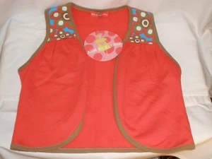 Agatha Luiz de la Prada Vest Childs Girls size 12 op art Vibrant Colors NWT #585 - Picture 1 of 10