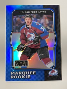 2017-18 O-Pee-Chee Platinum Retro Marquee Rookie Blue Rainbow JT Compher /149