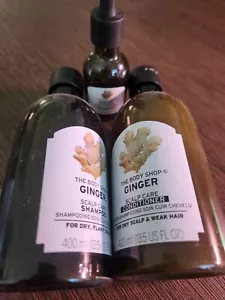 The Body Shop Ginger Scalp Care Shampoo ; Conditioner 13.5 Oz & Scalp Serum - Picture 1 of 3