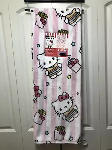 Hello Kitty Burger Feinschmecker Plüschwurf 50x70 DECKE VIRAL, NEU MIT ETIKETT, TIKOK, NEU 🙂 - Bild 1 von 3