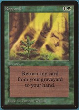 Regrowth Beta MINT Green Uncommon MAGIC THE GATHERING CARD (ID# 235997) ABUGames