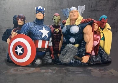 Vengadores Conjunto Bellas Artes Escultura Alex Ross Marvel Edición Limitada De 500 Nuevo En Caja Foto 1 de 4